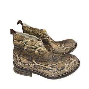 Charleston Shoe Co Python Liberty Boot Size 10